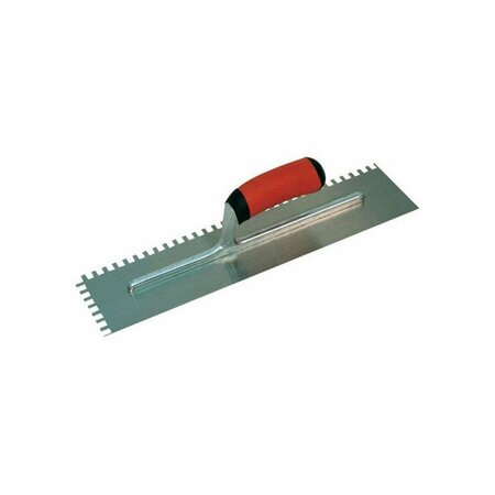 TOOL NT670 11 x 4.5 in. Aluminum Alloy Notched Trowel TO716570